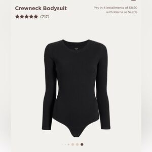 Nuuds Ribbed Crewneck Long Sleeve Bodysuit